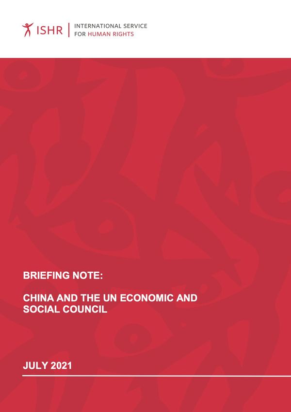 China and the UN Economic and Social Council